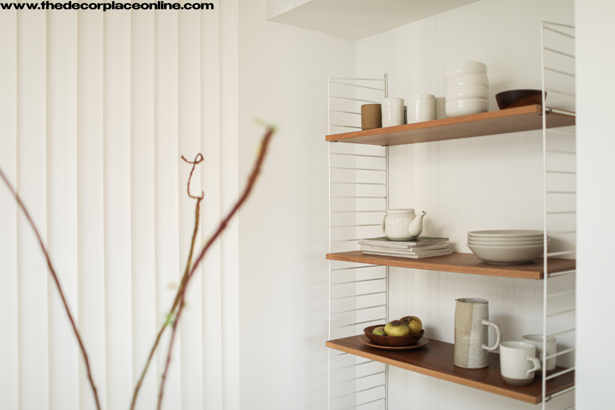 DIY Wood Wall with Shelves